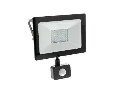 LED reflektor 30W s čidlem denní bílá