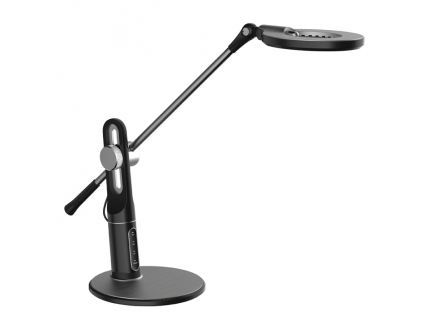 Stmívatelná černá LED stolní lampa ALEX 10W CCT
