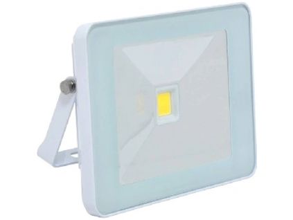 Bílý LED reflektor SLIM (Barva světla Denní bílá, Stmívatelnost Nestmívatelný, Výkon 30W)