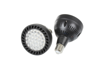 LED žárovka E27 PAR30 OB45-24 černá