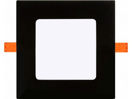 Černý vestavný LED panel čtverec 85x85mm (Barva světla Denní bílá, Stmívatelnost Nestmívatelný, Výkon 3W)