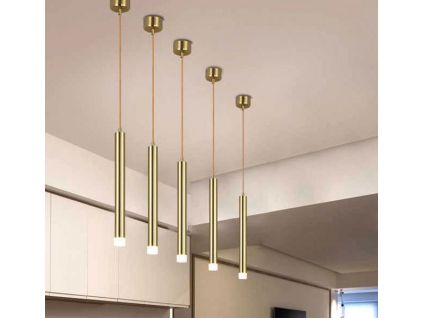 Zlaté LED vestavné thin svítidlo (Délka 20cm)