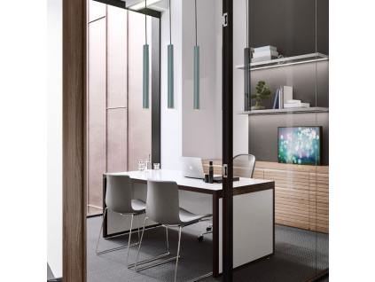 Zelené LED závěsné thin svítidlo 5W 20cm 4000K