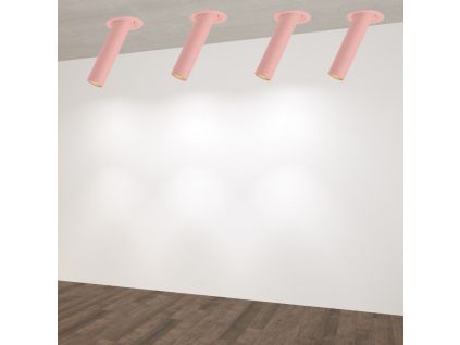 Ružové LED vestavné thin (Délka 10cm)