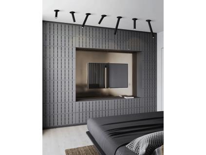 Černé LED vestavné thin svítidlo 5W 50cm 4000K