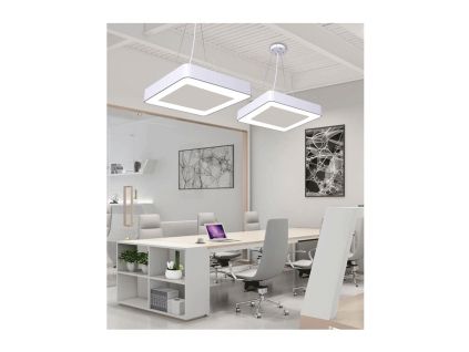 179270 1 bily stropni led panel ctverec 36w denni bila