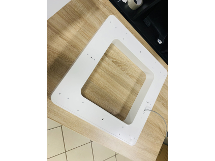 Bílý stropní LED panel čtverec 36W denní bílá