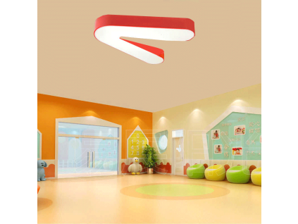 179327 cerveny stropni led panel v 18w denni bila