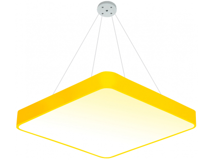 Závěsný Žlutý designový LED panel 400x400mm 24W teplá bílá
