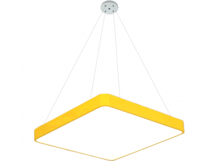 Závěsný Žlutý designový LED panel 600x600mm 48W denní bílá