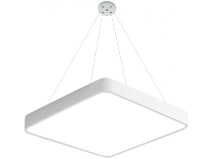 Závěsný bílý LED designový panel hranatý (Barva světla Denní bílá, Výkon 24W 400x400mm)