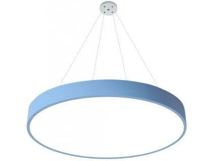 Závěsný Modrý LED designový panel kulatý (Barva světla Denní bílá, Výkon 24W 400mm)