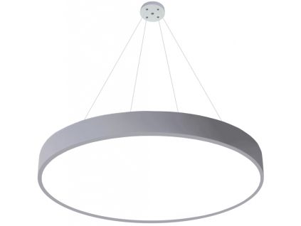 Závěsný Šedý LED designový panel kulatý (Barva světla Denní bílá, Výkon 24W 400mm)