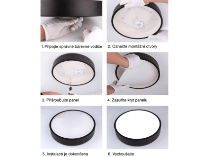 Bílý designový LED panel 500mm 36W smart CCT