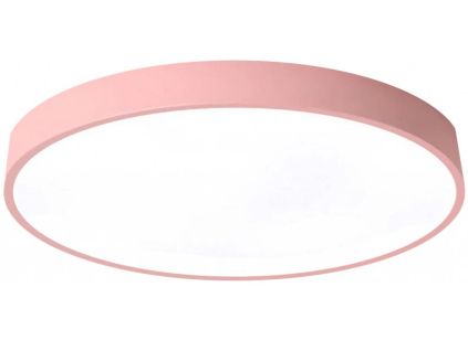 Růžový designový LED panel kulatý (Barva světla Denní bílá, Výkon 24W 400mm)