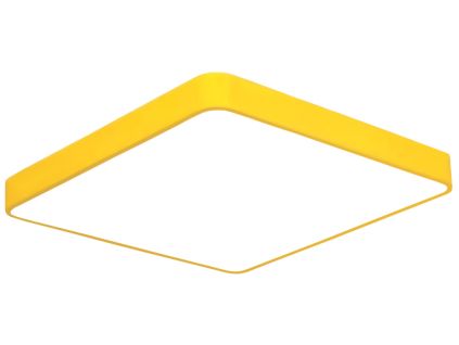 Žlutý designový LED panel hranatý (Barva světla Denní bílá, Výkon 24W 400x400mm)