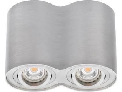 Stříbrné podhledové LED svítidlo 2x 5W výklopné denní bílá