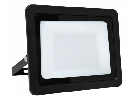 Černý LED reflektor mléčný OPAL 100W studená bílá