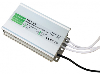 LED zdroj 12V 200W IP67 voděodolný