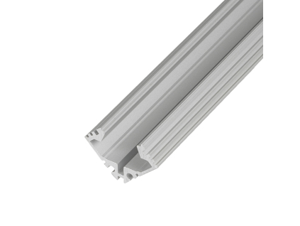 LED profil R4 - rohový, Profil bez krytu 2m