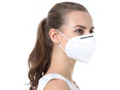 Respirátor FFP2 / KN95 (Barva těla Bílá)