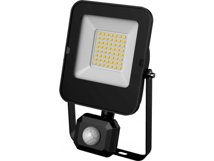 LED reflektor 30W s PIR pohybovým čidlem SMD denní bílá