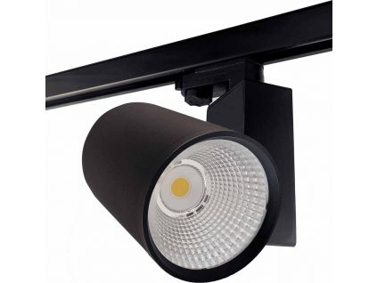 Černé LED 3F lištové svítidlo (Barva světla Denní bílá, Stmívatelnost Nestmívatelný, Výkon 20W)