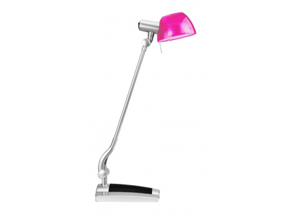 Růžová LED stolní lampička GINEVRA UNO 4,5W teplá bílá