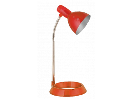 Červená LED stolní lampička NEMO 7W teplá bílá