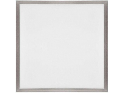 Stříbrný podhledový LED panel 600 x 600mm 45W teplá bílá 4900lm