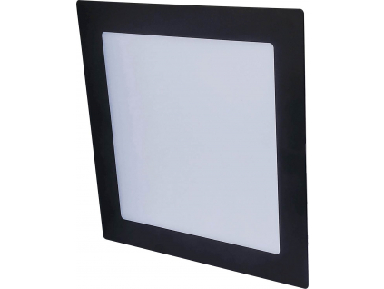 Černé LED vestavné svítidlo 12W Vega-S teplá bílá