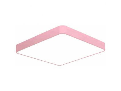 Růžový stropní LED panel 400x400mm s čidlem (Barva světla Denní bílá, Stmívatelnost Nestmívatelný, Výkon 24W 400x400mm)
