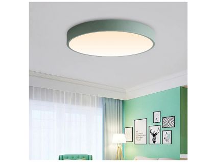 Zelený stropní LED panel 400mm s čidlem (Barva světla Denní bílá, Stmívatelnost Nestmívatelný, Výkon 24W 400mm)