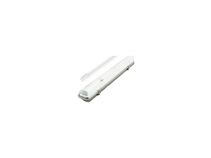 LED prachotěsné těleso + 1x 120cm LED zářivka 18W denní bílá s nouzovým modulem 2hod,