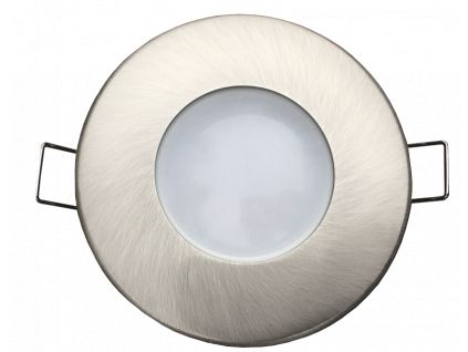 Chrom LED koupelnové podhledové světlo 12V IP44 (Barva světla Denní bílá, Stmívatelnost Nestmívatelný, Výkon 5W)
