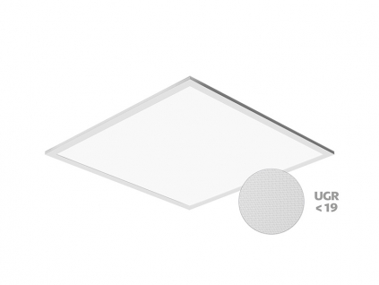 LED PANEL THIN UGR vestavný čtvercový 600x600mm 40W denní bílá
