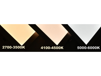 Bílý závěsný LED panel 600x600mm 45W denní bílá