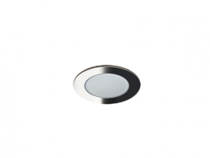 Pevný LED podhled SPOTLIGHT IP65 ROUND bodovka stříbrná 5W denní bílá