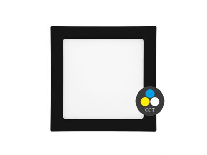 černý vestavný LED panel CCT RAFA IP44 (Výkon 6W)