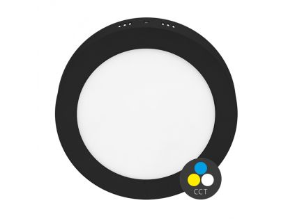 černý přisazený LED panel LADA 2 IP20 (Barva světla CCT Smart, Stmívatelnost Stmívatelný, Výkon 18W)