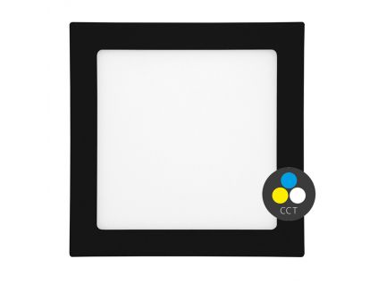 černý vestavný LED panel CCT RAFA IP44 (Výkon 18W)
