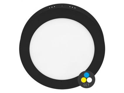černý přisazený LED panel LADA 2 IP20 (Barva světla CCT Smart, Stmívatelnost Stmívatelný, Výkon 25W)