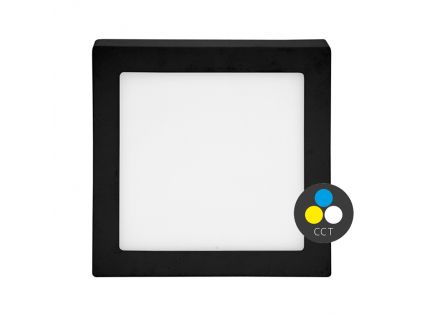 černý přisazený LED panel RAFA 2 IP20 (Barva světla CCT Smart, Stmívatelnost Stmívatelný, Výkon 12W)