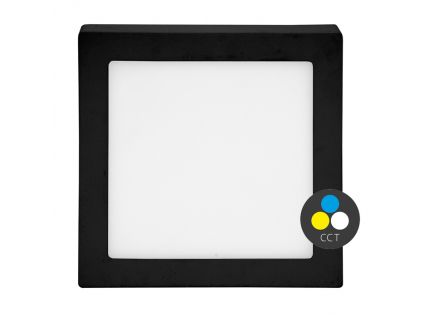 černý přisazený LED panel RAFA 2 IP20 (Barva světla CCT Smart, Stmívatelnost Stmívatelný, Výkon 18W)