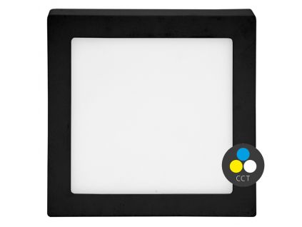 černý přisazený LED panel RAFA 2 IP20 (Barva světla CCT Smart, Stmívatelnost Stmívatelný, Výkon 25W)
