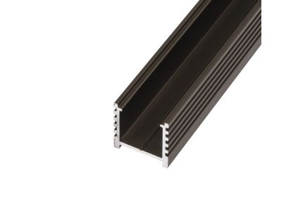 LED profil N12B - nástěnný bronzový (Délka 1m, Typ Profil bez krytu)