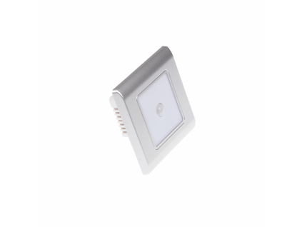 LED vestavné svítidlo PIR-RAN-S stříbrná (Barva světla Teplá bílá, Stmívatelnost Nestmívatelný, Výkon 0,6W)