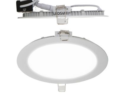 Bílý kulatý vestavný LED panel 120mm (Barva světla Denní bílá, Stmívatelnost Nestmívatelný, Výkon 6W)