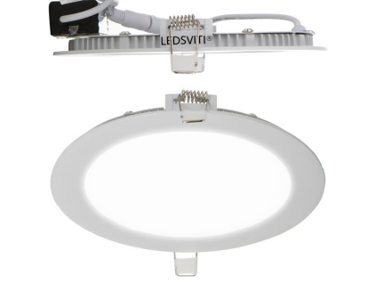 Bílý kulatý vestavný LED panel 120mm