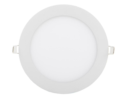 Bílý kulatý vestavný LED panel 175mm 12W teplá bílá